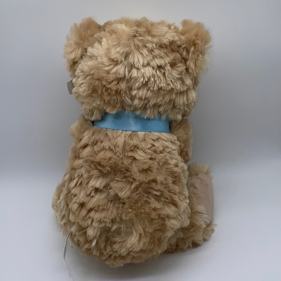The Petting Zoo Fluffy Tan Plush Stuffed Bear 13” - Picture 6 of 12